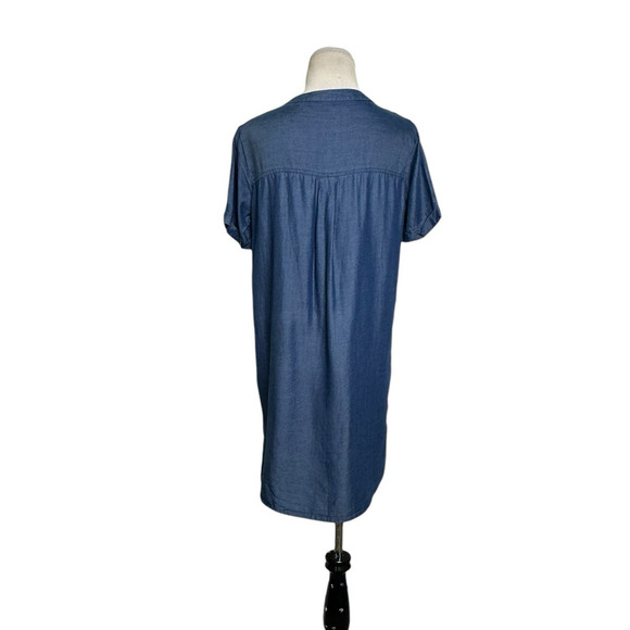 Lovers + Friends blue chambray short sleeves mini dress size Small - Picture 2 of 14